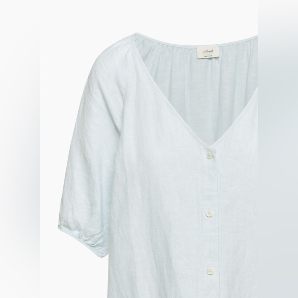 Aritzia Wilfred Aperitif Linen Dress
